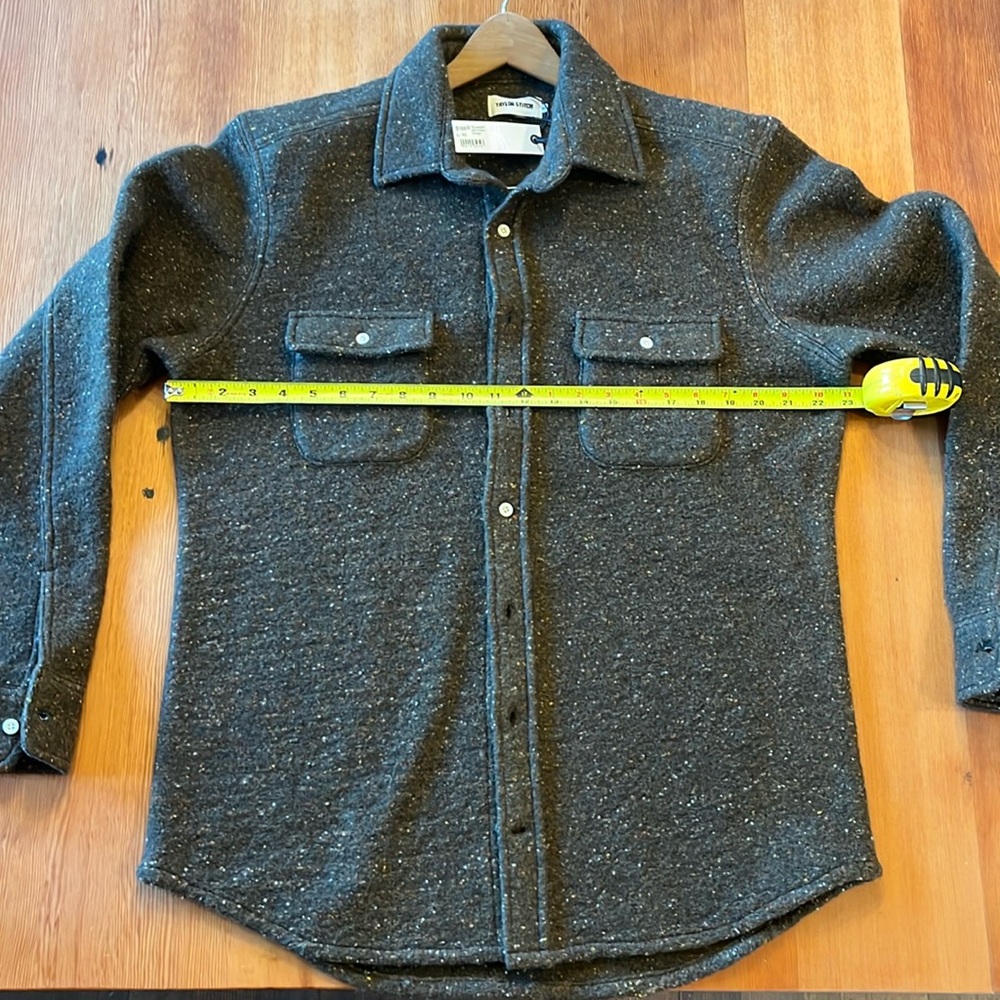 Taylor stitch Leeward shirt/shirt jacket in Olive Donegal NWT